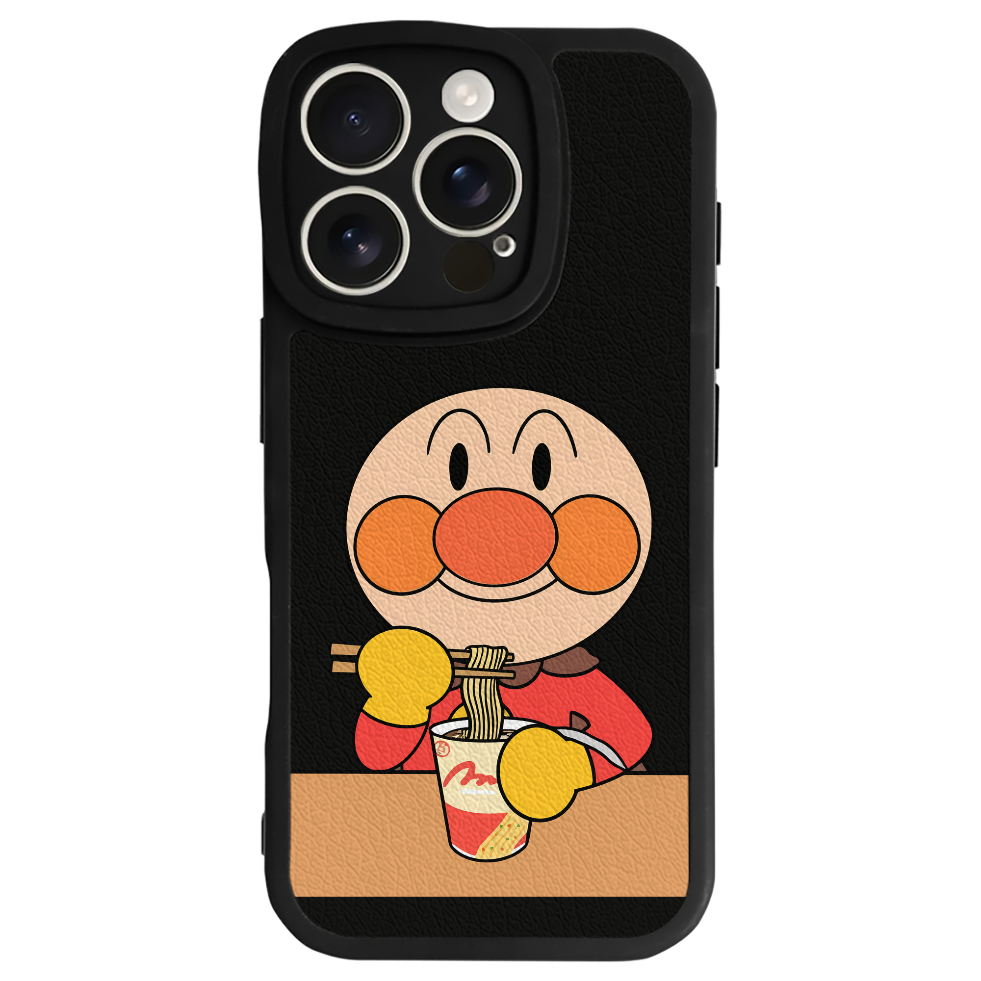 （画像用） アンパンマン Anpanman 【iPhone 16シリーズ対応】シリコンスマホケース（レザー調） 材質：シリコン